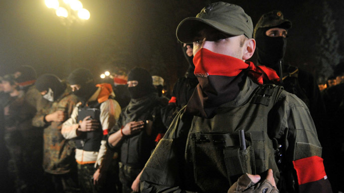 Right sector protest