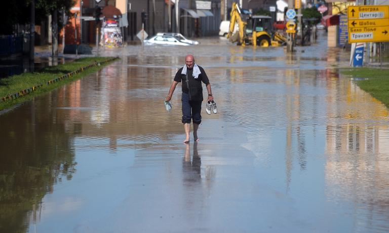 Flooding in the Balkans