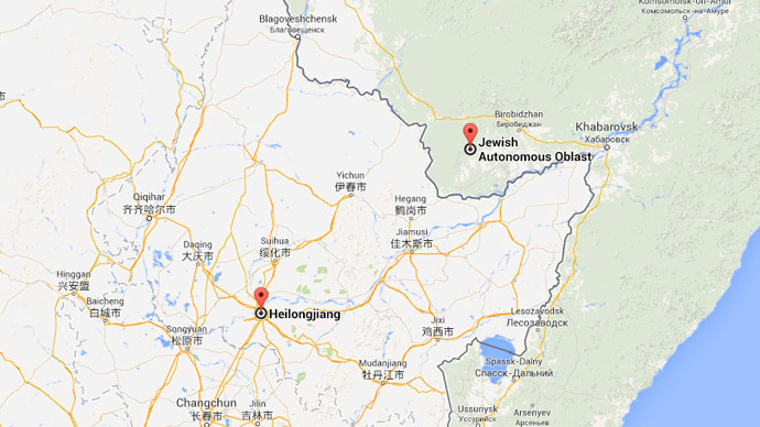 Click to enlarge Google map of Amur river