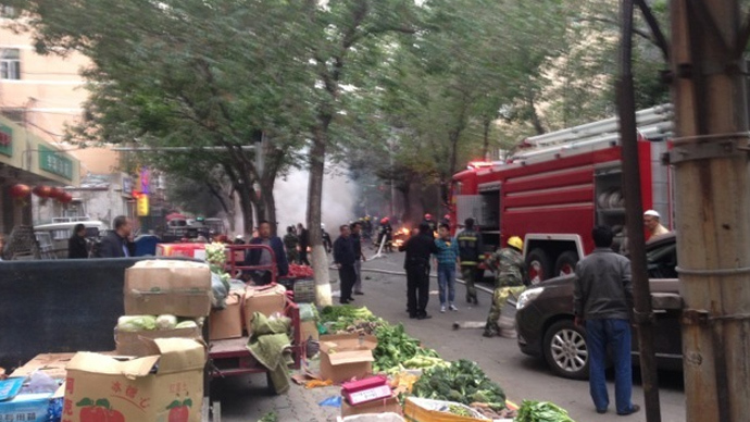 Blast in xinjiang region in China