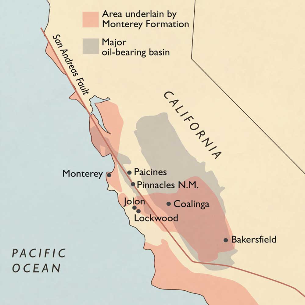 Click to enlarge Monterey shale lands