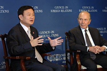 Council on foreign relations and Thaksin
