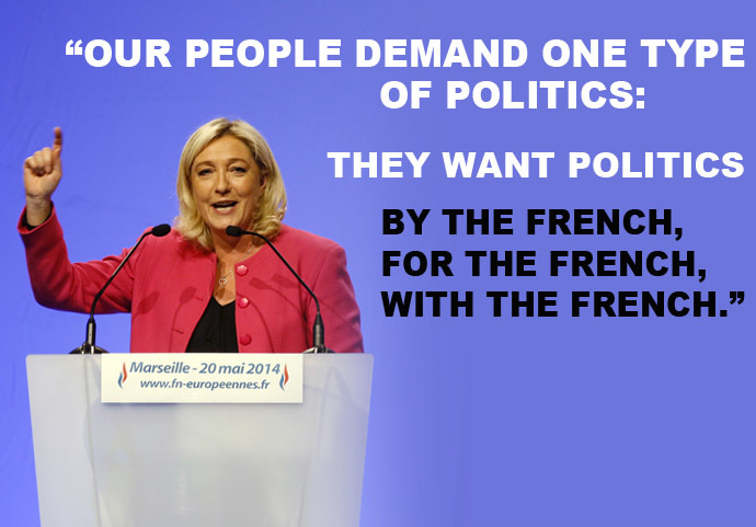 Click to enlarge Marine Le Pen