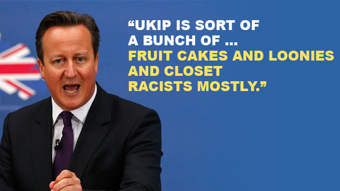 Click to enlarge UKIP, David Cameron