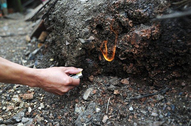 gas ground coming methane seeping natural china smell leak discovered less ago than sott fire air witchcraft earth noticed cellar