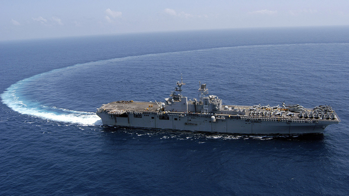 US warship near Libya