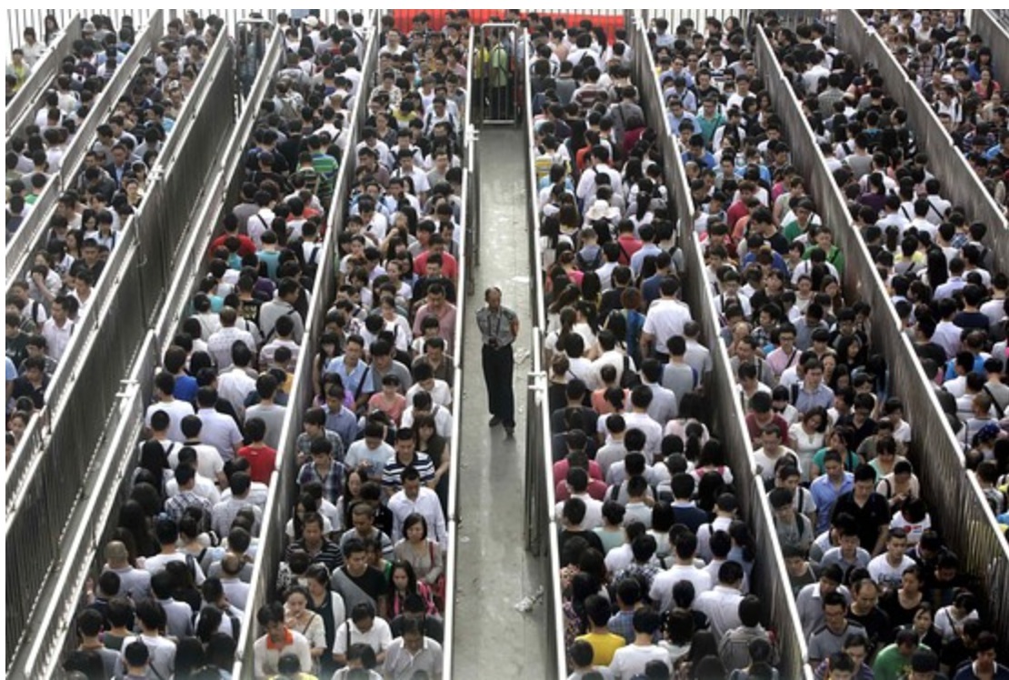 Chinese Train Commuters