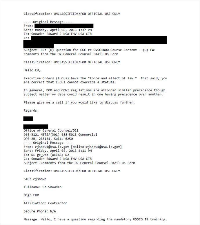 snowden email