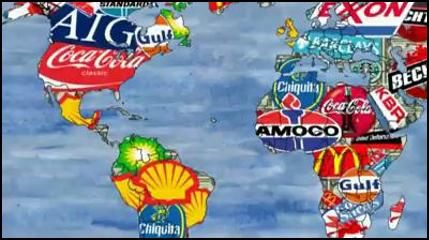corporate map of the world