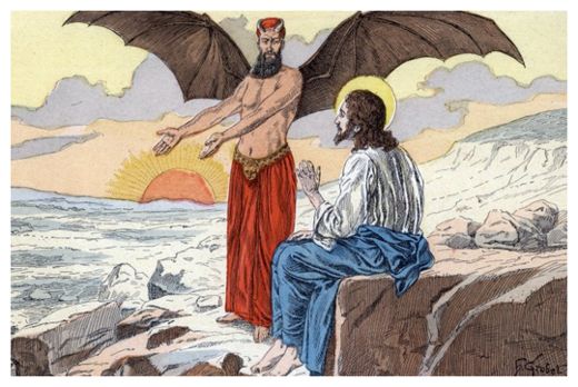 Click to enlarge Devil and Jesus