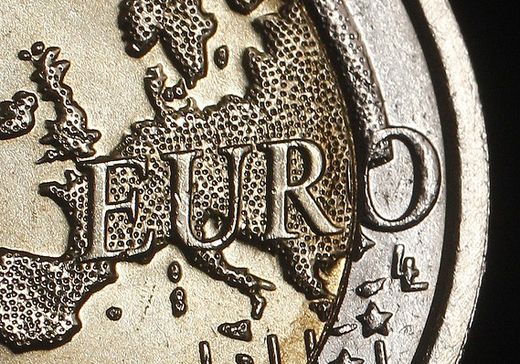 Gold Euro coin