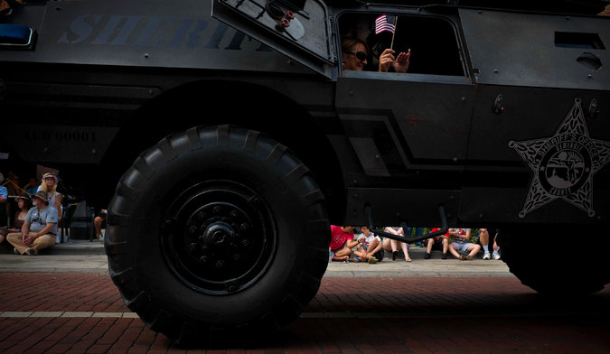 Click to enlarge military-style armored personnel carrier