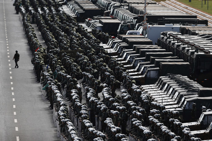 Click to enlarge Brazilian defence and security personnel
