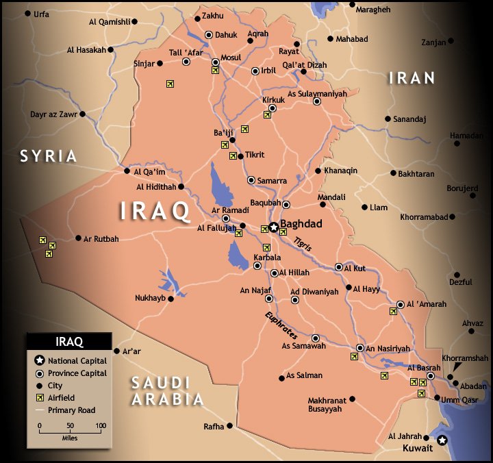 Map of Iraq