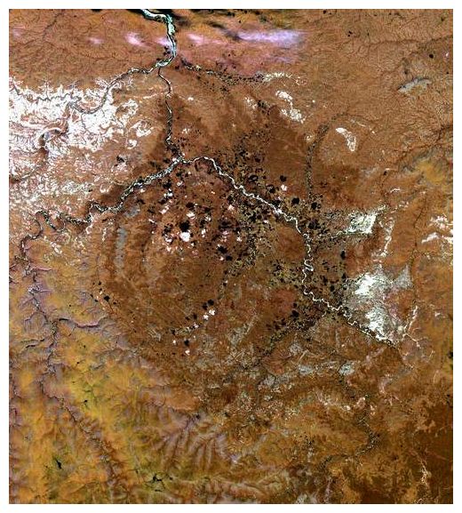 Click to enlarge Popigai crater
