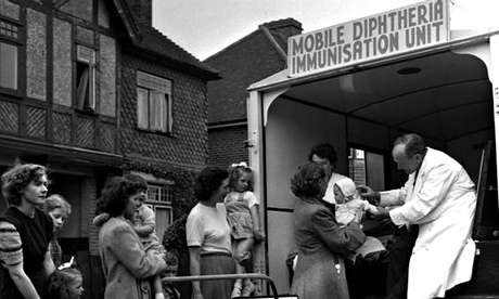 NHS immunization van