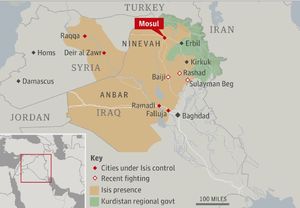 Iraq Isis map