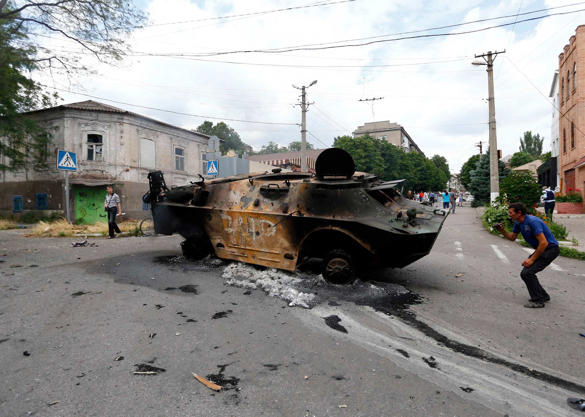 destroyed tank