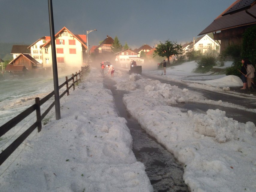 Hail in Emmental