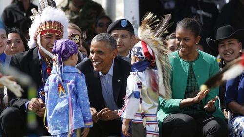 Obama, Michele, Sioux Indian child