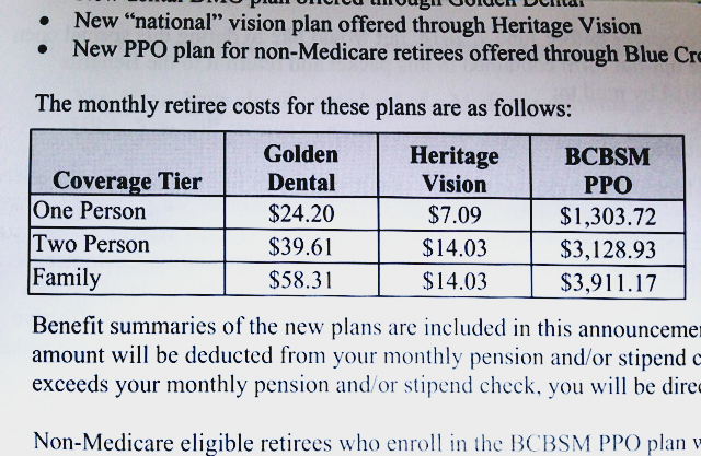 detroit health plan costs