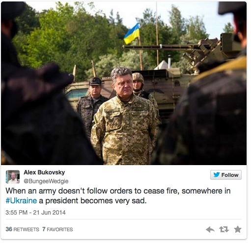 Click to enlarge poroshenko tweet