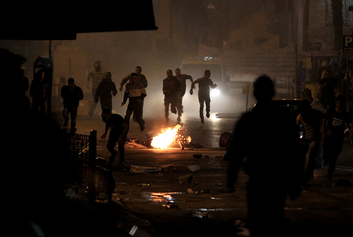 Palestinian clashes IDF june 22 2014