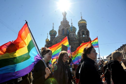 Gay march at Kremlin