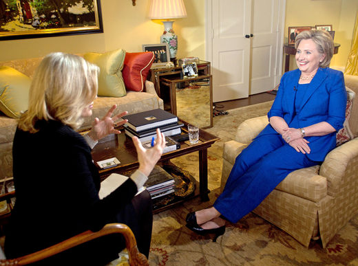 Sawyer and Clinton interview