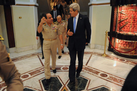 John Kerry and General al-Sisi