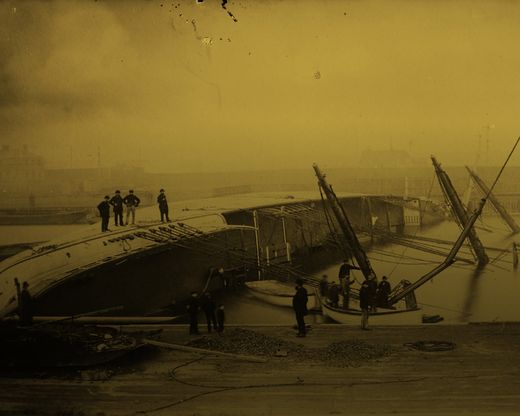 wrecked ship