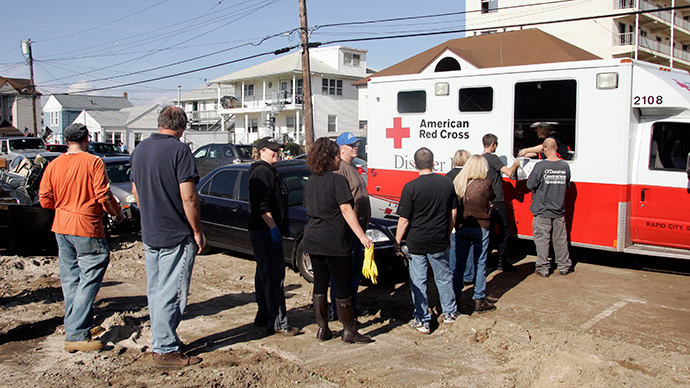 Red Cross and hurricane Sandy