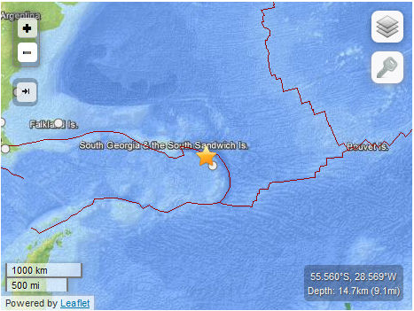 Earthquake 7.1 Visokoi Island