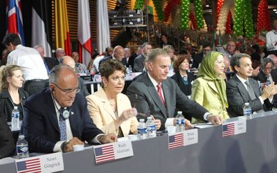 Supporters of terrorist group MEK in Paris