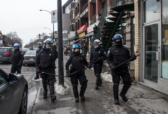 Police with Batons