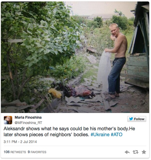 Click to enlarge Lugansk tweet