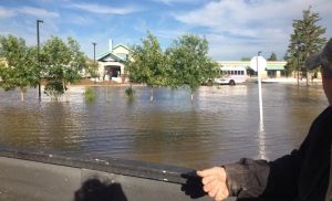 Click to enlarge Flooded streets