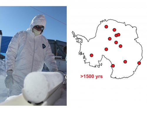 Click to enlarge Antarctic ice core sites