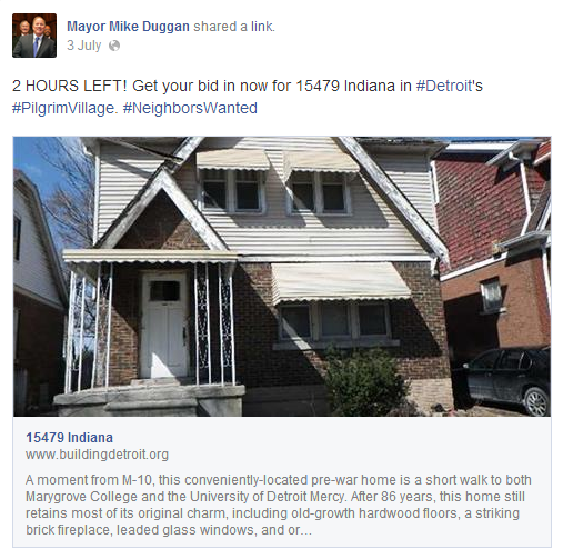 Click to enlarge detroit mayor FB post