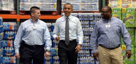 obama visits costco