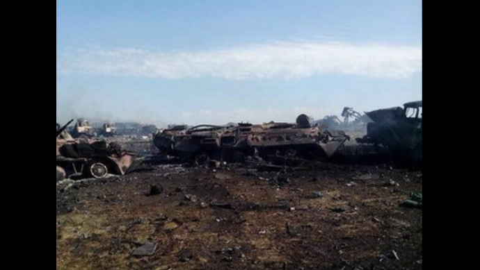 Click to enlarge Ukraine convoy grad attack