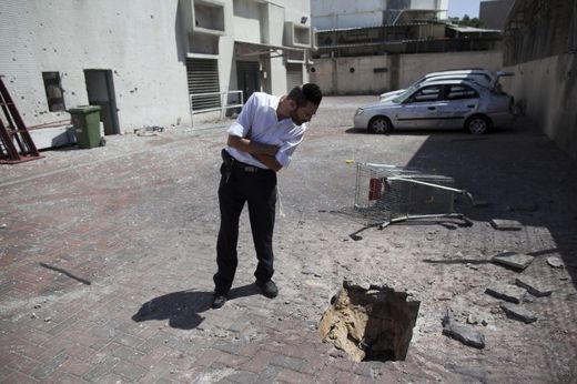 gaza rocket damage