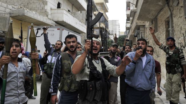 Click to enlarge Syrian militants