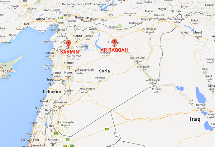 syria iraq map ISIS ISIL