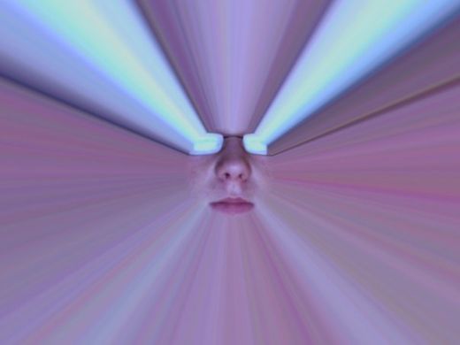 eyes with beams