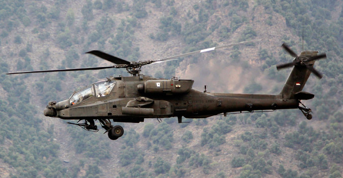  AH-64 Apache assault helicopter 