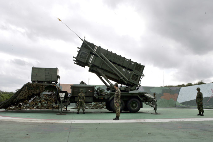 Click to enlarge Patriot Advanced Capability-2 anti-missile launcher