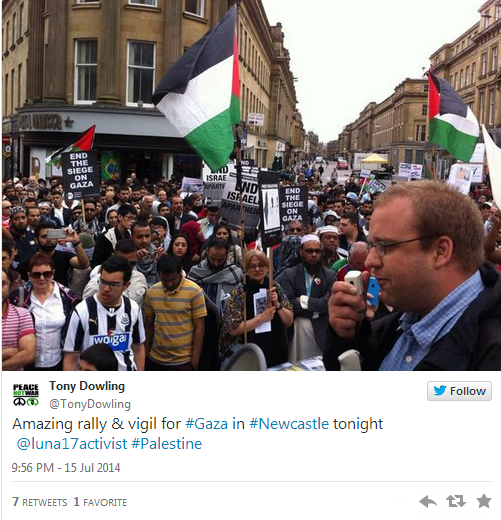 gaza rally and vigil