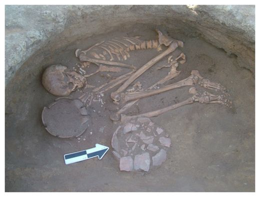 Click to enlarge Prehistoric gravesite