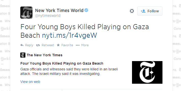NYT headline